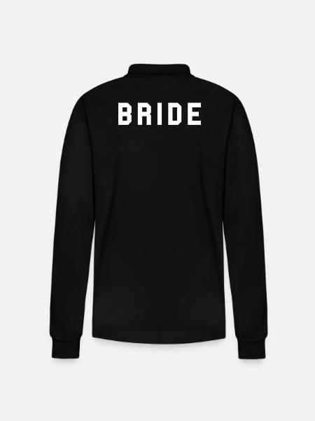 BRIDE College Design White - Stanley/Stella Organic Unisex Long-Sleeved Polo Shirt Prepster - black