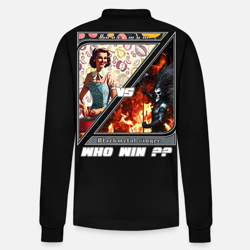 Duel Retro Metal Moderne - Polo à manches longues bio PREPSTER Stanley/Stella Unisexe - noir