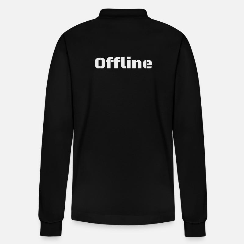 Offline - Stanley/Stella Unisex Bio-Langarm-Poloshirt Prepster - Schwarz