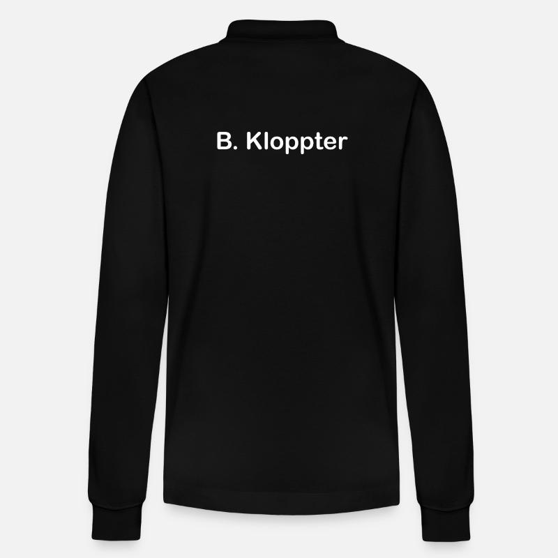 B. Kloppter - Stanley/Stella Unisex Bio-Langarm-Poloshirt Prepster - Schwarz