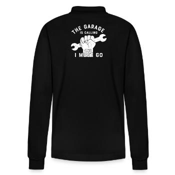 mechanic - Stanley/Stella Organic Unisex Long-Sleeved Polo Shirt Prepster - black - Back - Anna (173cm)