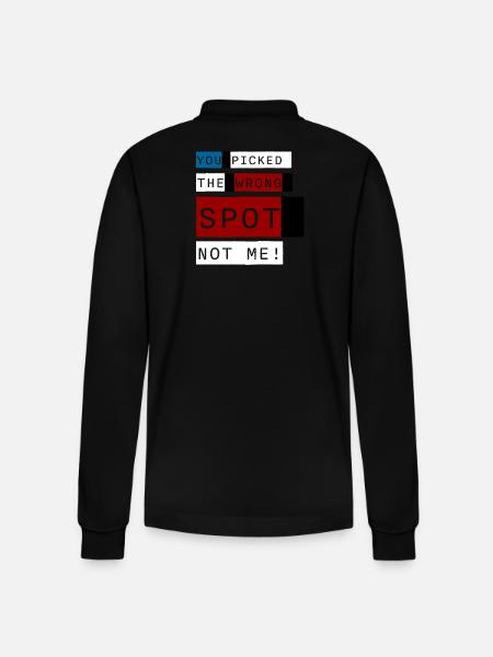Wrong Spot – Concert Edition - Stanley/Stella Organic Unisex Long-Sleeved Polo Shirt Prepster - black