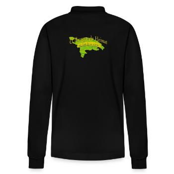 o Thurgau du Heimat | Ostschweiz - Stanley/Stella Unisex Bio-Langarm-Poloshirt Prepster - Schwarz - Hinten - Anna (173cm)