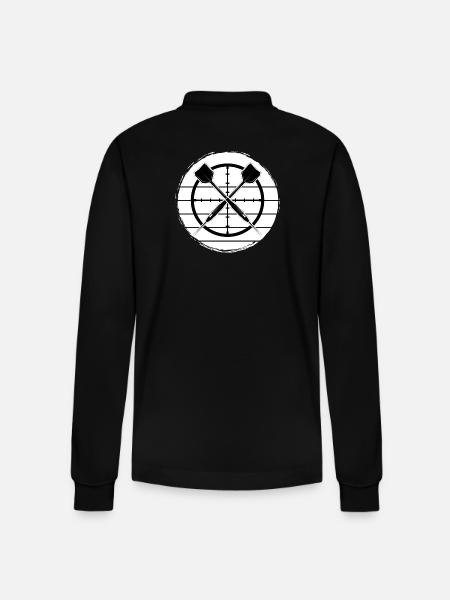 Dart Dart Legend Dart-fan - Stanley/Stella Organic Unisex Long-Sleeved Polo Shirt Prepster - black