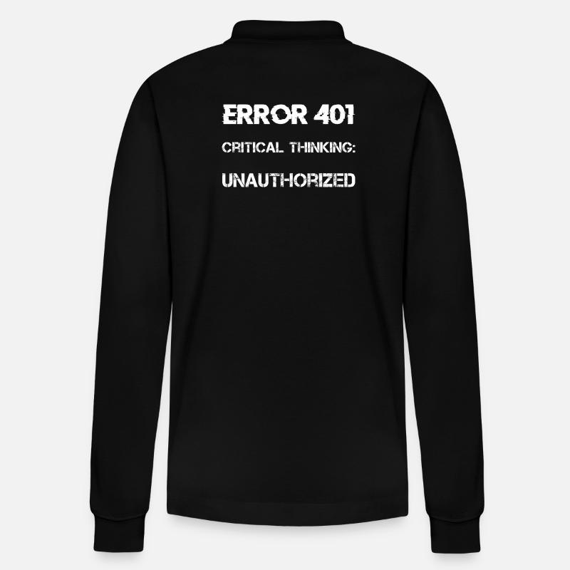 Verschwörungstheorie - Stanley/Stella Unisex Bio-Langarm-Poloshirt Prepster - Schwarz