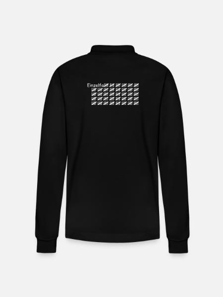 Einzelfall weiß - Stanley/Stella Unisex Bio-Langarm-Poloshirt Prepster - Schwarz