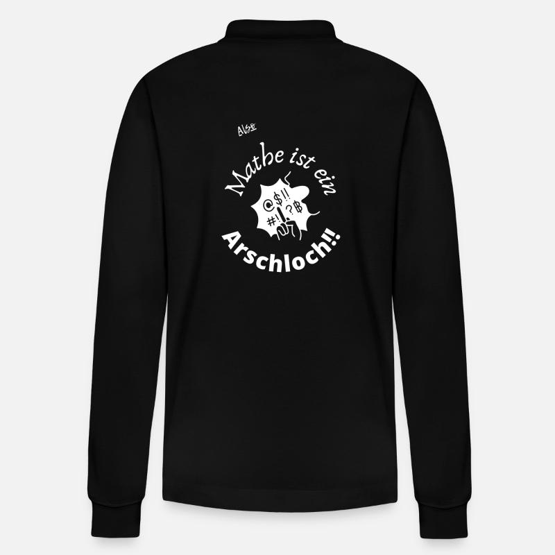 Mathe ist... - Stanley/Stella Unisex Bio-Langarm-Poloshirt Prepster - Schwarz