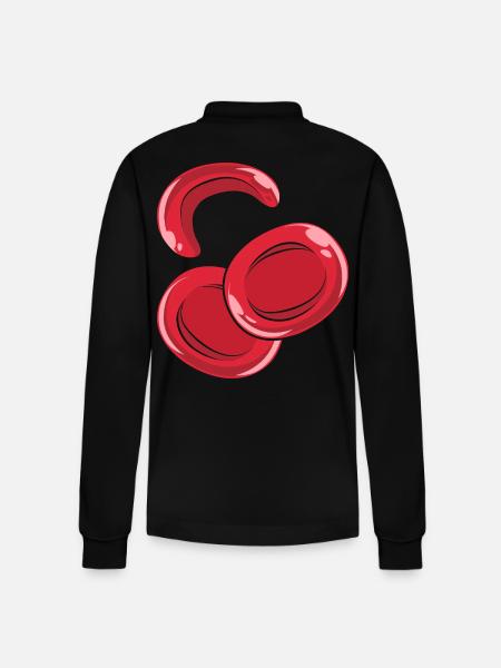 Sickle cell anemia - Stanley/Stella Organic Unisex Long-Sleeved Polo Shirt Prepster - black
