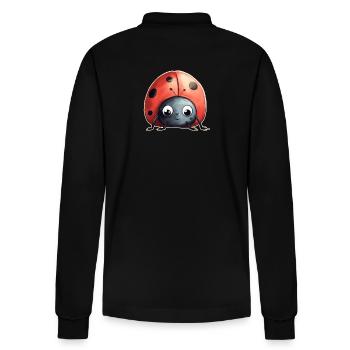 Ladybird - Stanley/Stella Organic Unisex Long-Sleeved Polo Shirt Prepster - black - Back - Anna (173cm)