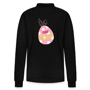 Egg straordinary Easter - Stanley/Stella Unisex Bio-Langarm-Poloshirt Prepster - Schwarz - Hinten - Anna (173cm)