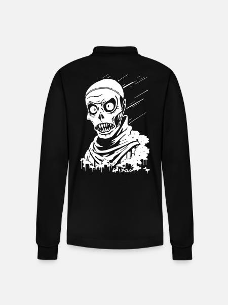 Creature of the Night: Vampire - Stanley/Stella Organic Unisex Long-Sleeved Polo Shirt Prepster - black