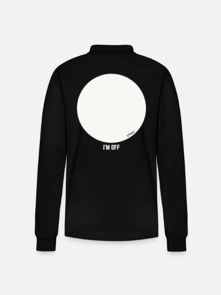 Blank Circle Design - I'm Out - Stanley/Stella Organic Unisex Long-Sleeved Polo Shirt Prepster - black