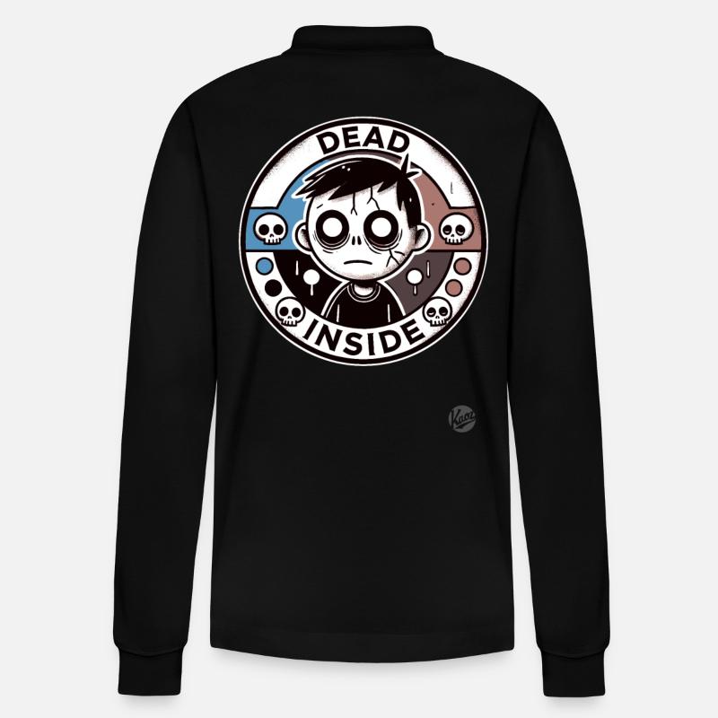 Zombie-Junge: Innerlich tot - Stanley/Stella Unisex Bio-Langarm-Poloshirt Prepster - Schwarz