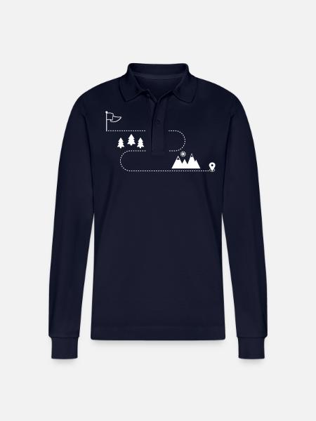 Radsport - Stanley/Stella Unisex Bio-Langarm-Poloshirt Prepster - Navy
