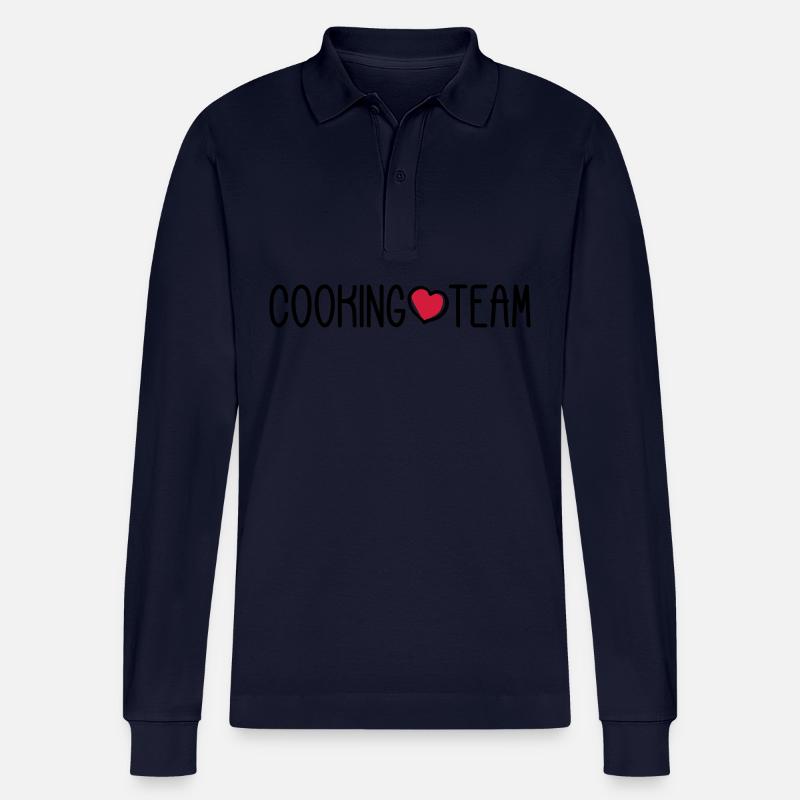 Cooking Team - Stanley/Stella Unisex Bio-Langarm-Poloshirt Prepster - Navy