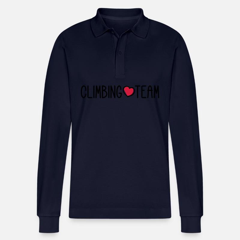 Climbing Team - Stanley/Stella Unisex Bio-Langarm-Poloshirt Prepster - Navy