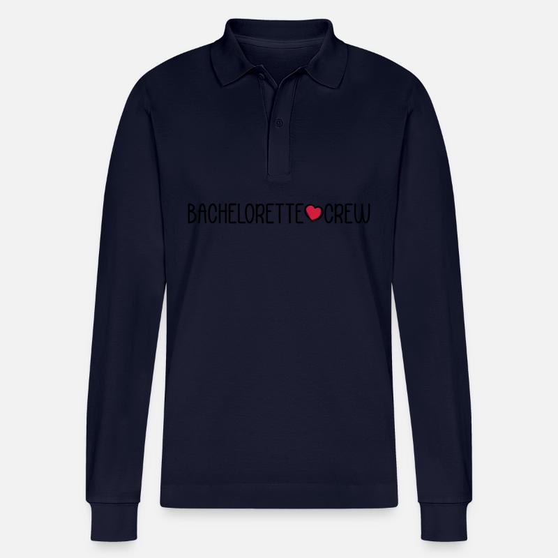 Bachelorette Crew - Stanley/Stella Unisex Bio-Langarm-Poloshirt Prepster - Navy