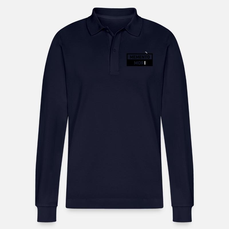 Memento Mori - Polo à manches longues bio PREPSTER Stanley/Stella Unisexe - bleu marine