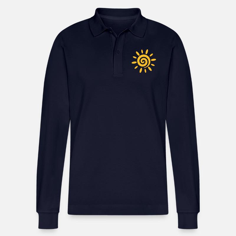 Sonne - Stanley/Stella Unisex Bio-Langarm-Poloshirt Prepster - Navy