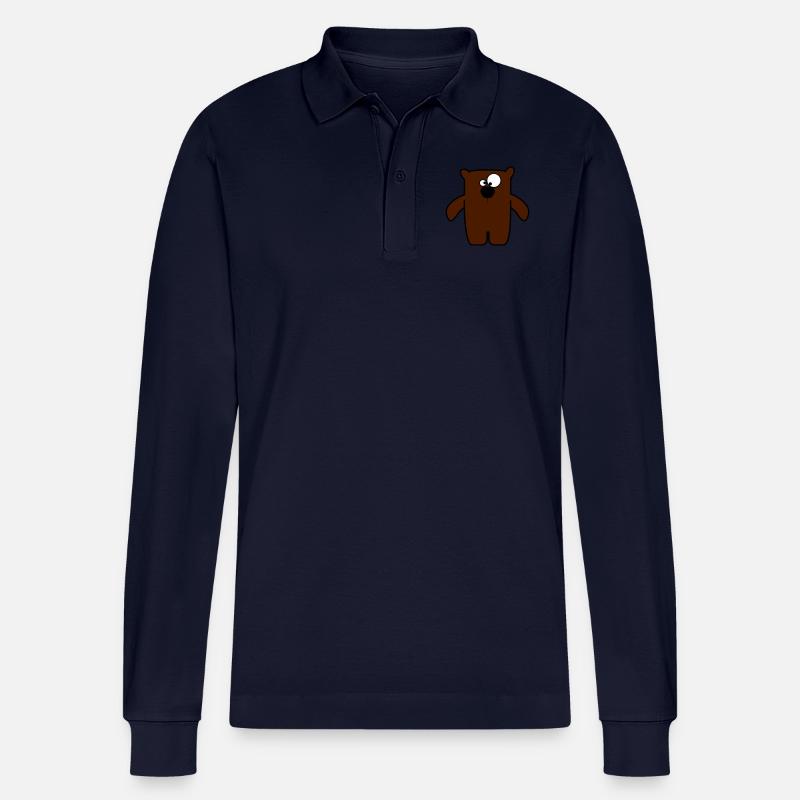 knuffel teddy - Stanley/Stella Unisex Bio-Langarm-Poloshirt Prepster - Navy