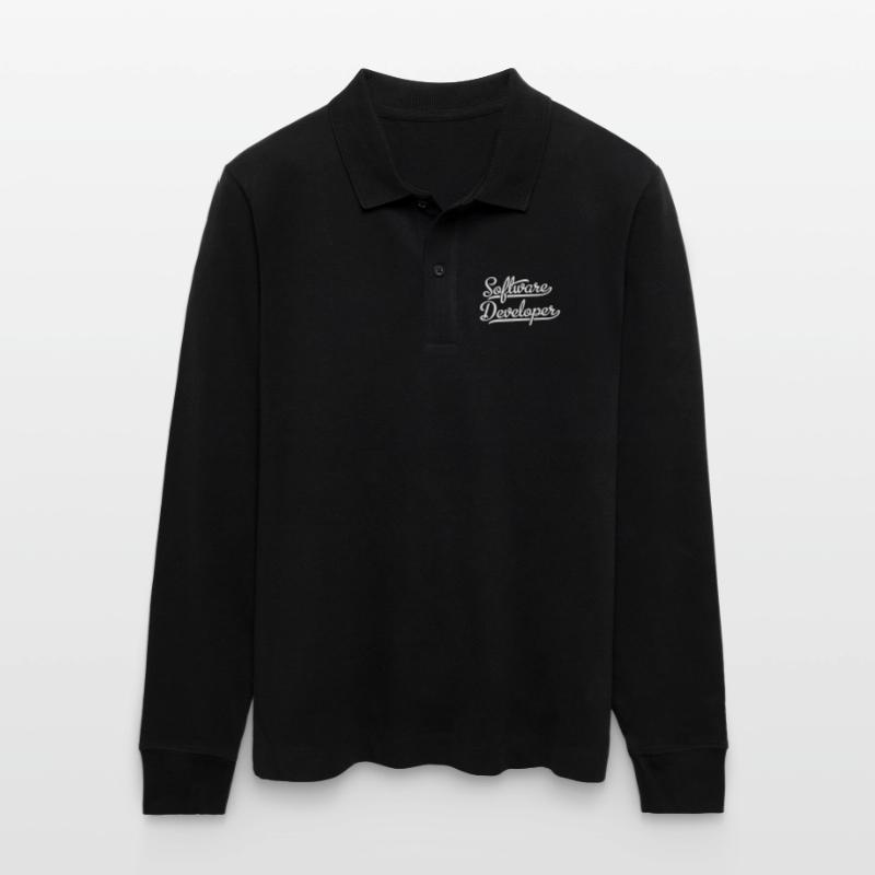 Software Developer Stanley/Stella Organic Unisex Long-Sleeved Polo Shirt Prepster