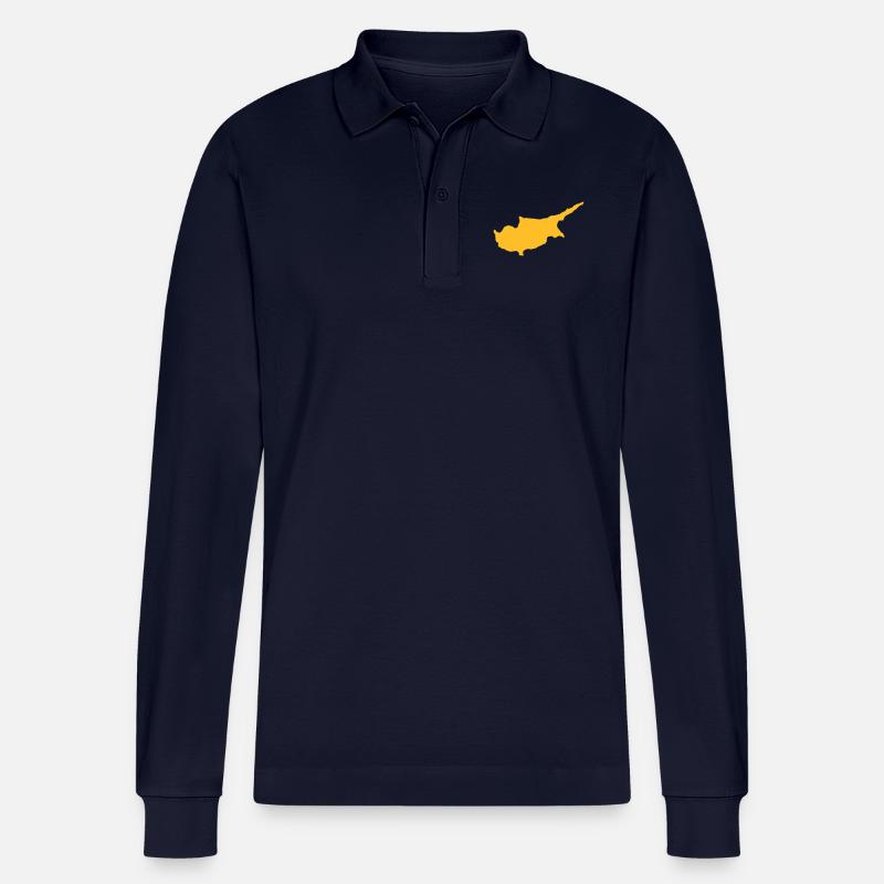 Zypern - Stanley/Stella Unisex Bio-Langarm-Poloshirt Prepster - Navy