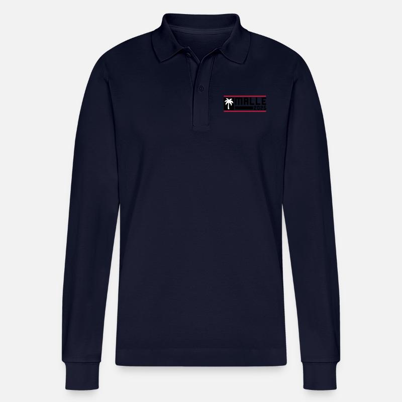 Malle 2025 Palme - Stanley/Stella Unisex Bio-Langarm-Poloshirt Prepster - Navy