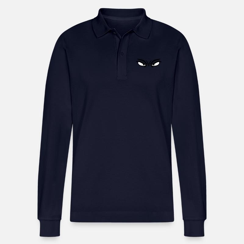 Böser Blick - Stanley/Stella Unisex Bio-Langarm-Poloshirt Prepster - Navy
