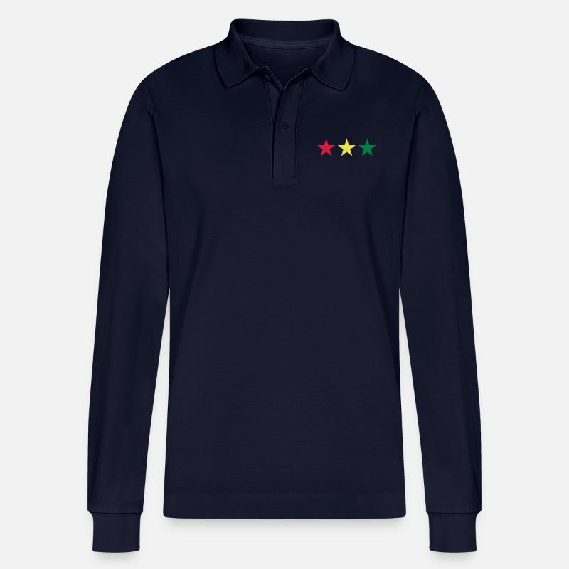 Reggae - Stanley/Stella Unisex Bio-Langarm-Poloshirt Prepster - Navy