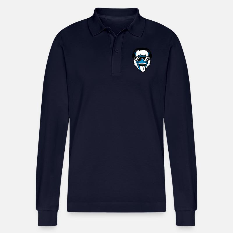 Cool Monkey - Stanley/Stella Unisex Bio-Langarm-Poloshirt Prepster - Navy