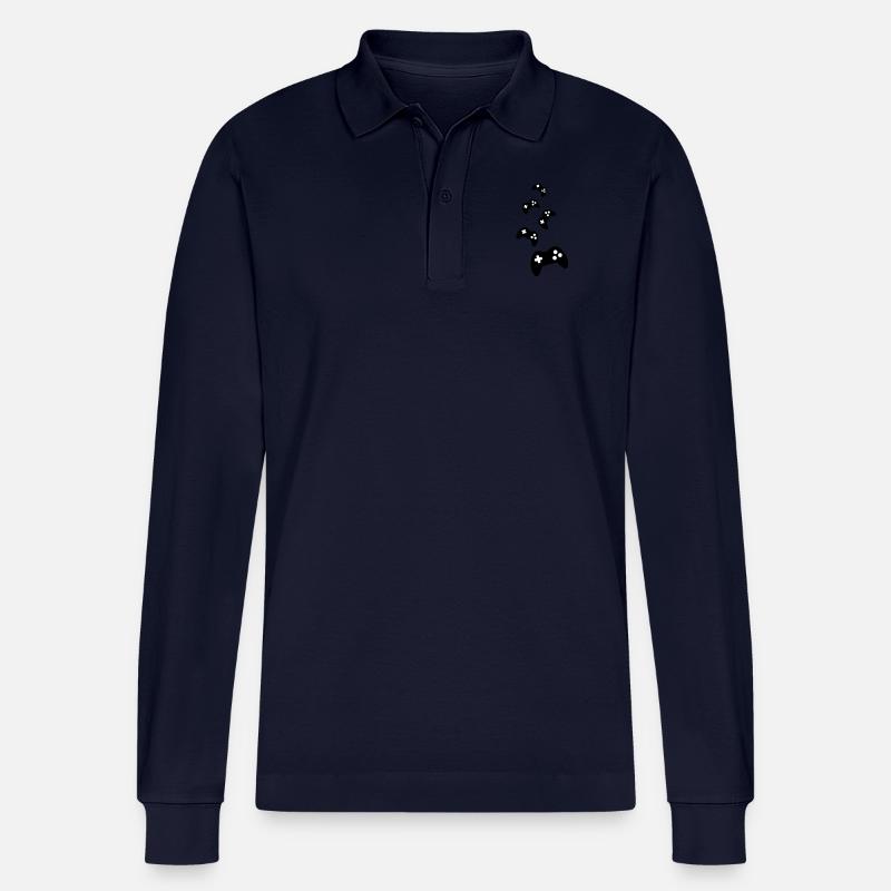 Controller Pads - Stanley/Stella Unisex Bio-Langarm-Poloshirt Prepster - Navy