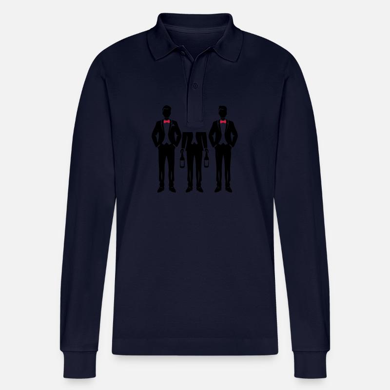 Bräutigam Team - Stanley/Stella Unisex Bio-Langarm-Poloshirt Prepster - Navy