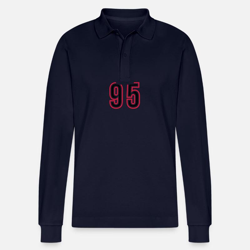95 Nombre d’années Jersey - Polo à manches longues bio PREPSTER Stanley/Stella Unisexe - bleu marine