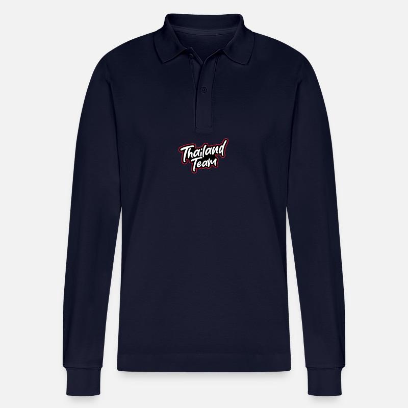Thailand Team - Stanley/Stella Unisex Bio-Langarm-Poloshirt Prepster - Navy