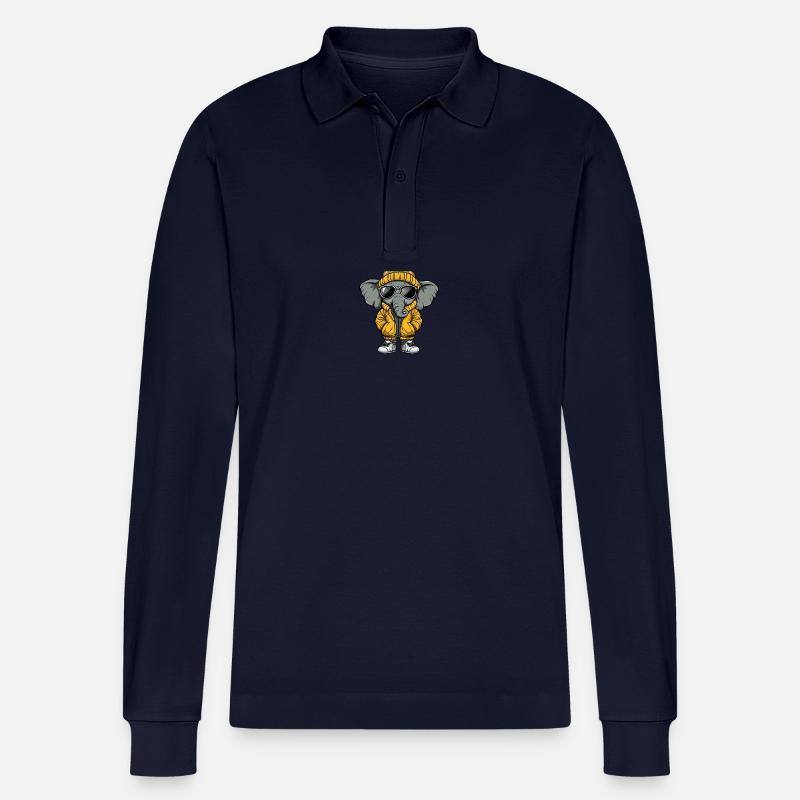 Mammut Winter Comic - Stanley/Stella Unisex Bio-Langarm-Poloshirt Prepster - Navy