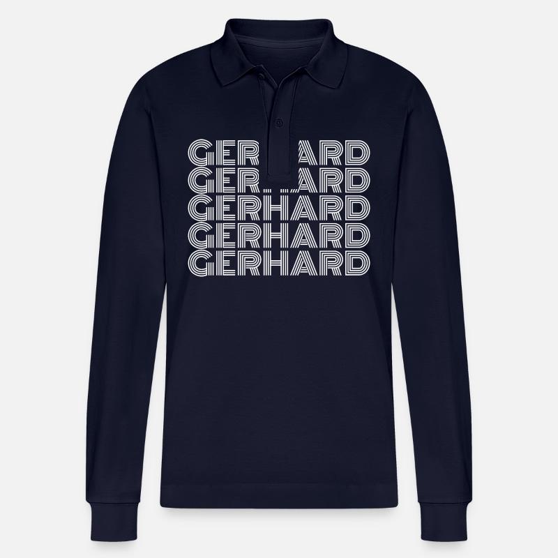 Gerhard - Polo à manches longues bio PREPSTER Stanley/Stella Unisexe - bleu marine