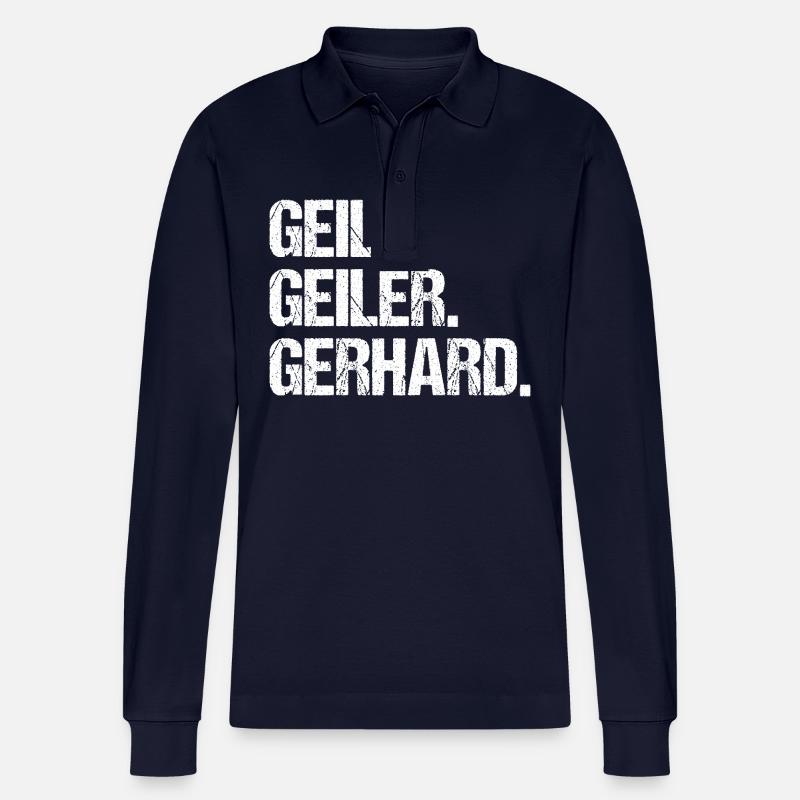 Gerhard - Stanley/Stella Unisex Bio-Langarm-Poloshirt Prepster - Navy