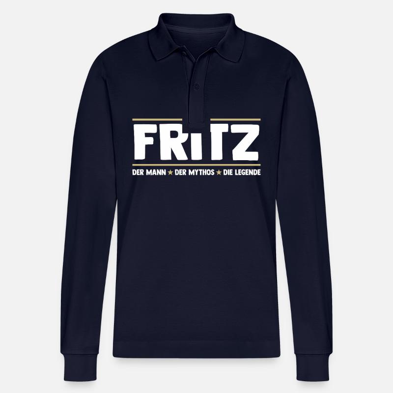 Fritz - Stanley/Stella Unisex Bio-Langarm-Poloshirt Prepster - Navy