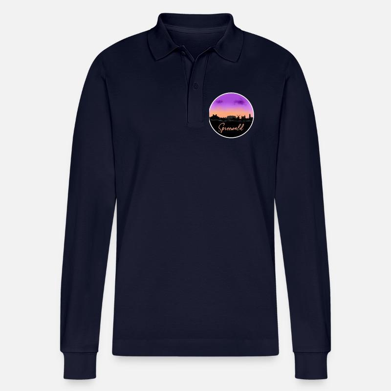 Spreewald Finline Skyline - Stanley/Stella Unisex Bio-Langarm-Poloshirt Prepster - Navy