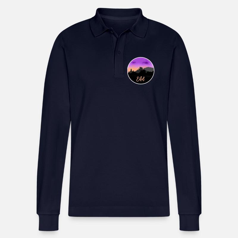 Eifel Fineline Skyline - Stanley/Stella Unisex Bio-Langarm-Poloshirt Prepster - Navy