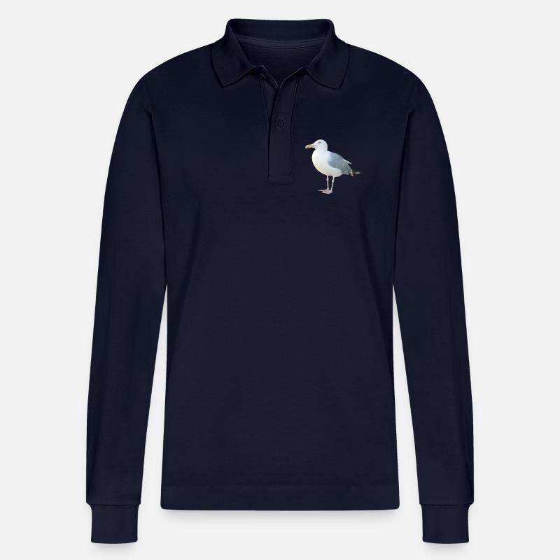 Möwe - Stanley/Stella Unisex Bio-Langarm-Poloshirt Prepster - Navy