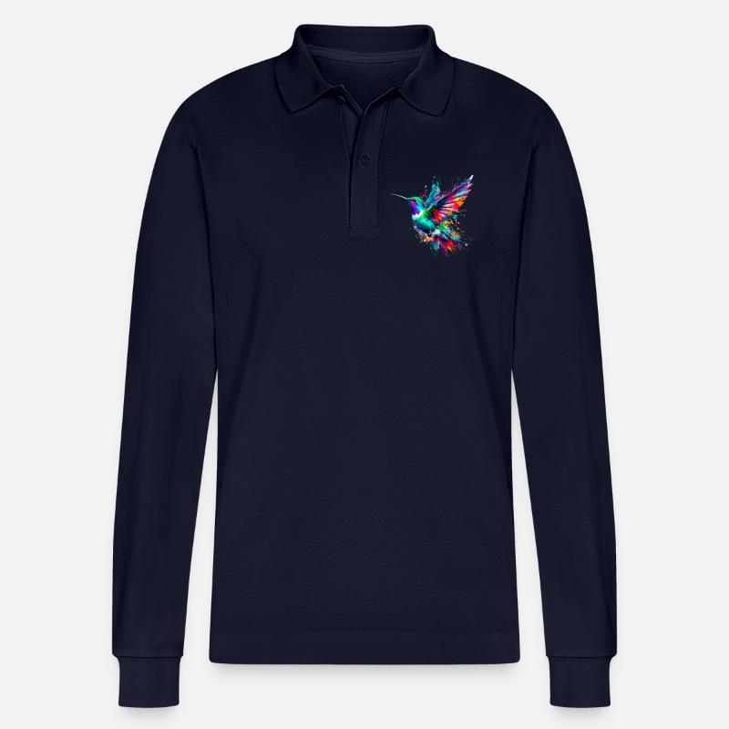 Kolibri - Stanley/Stella Unisex Bio-Langarm-Poloshirt Prepster - Navy