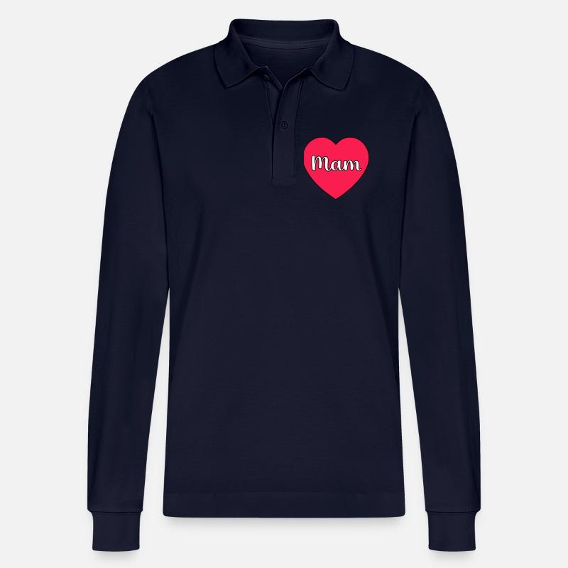 Mama Hart - Stanley/Stella Unisex Bio-Langarm-Poloshirt Prepster - Navy