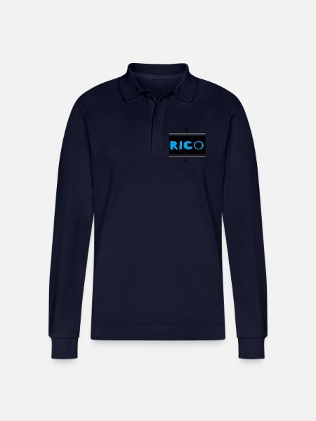 Rico - Stanley/Stella Organic Unisex Long-Sleeved Polo Shirt Prepster - navy