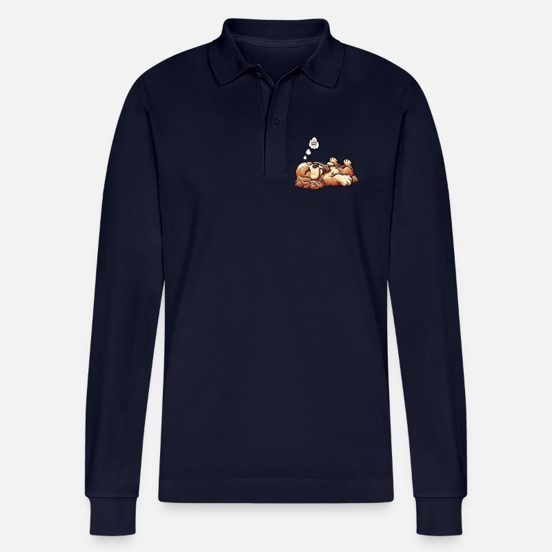 Cocker Spaniel Cockerhund Cocker Spaniel Besitzer - Stanley/Stella Unisex Bio-Langarm-Poloshirt Prepster - Navy