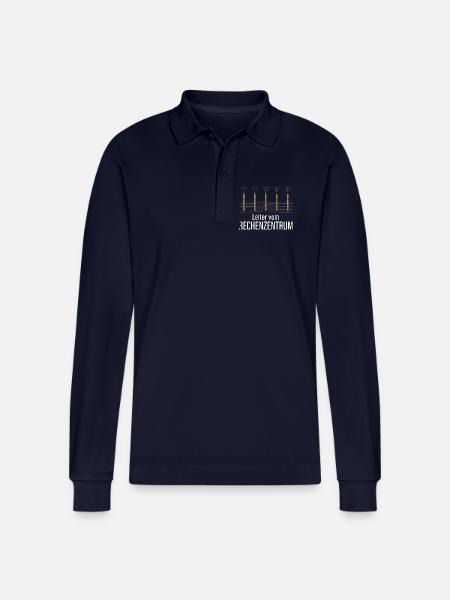 Rechenzentrum Gärtner Garten Gartenarbeit - Stanley/Stella Unisex Bio-Langarm-Poloshirt Prepster - Navy