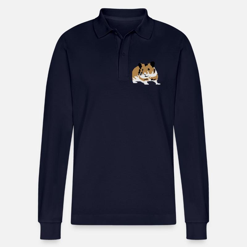Hamster - Stanley/Stella Unisex Bio-Langarm-Poloshirt Prepster - Navy