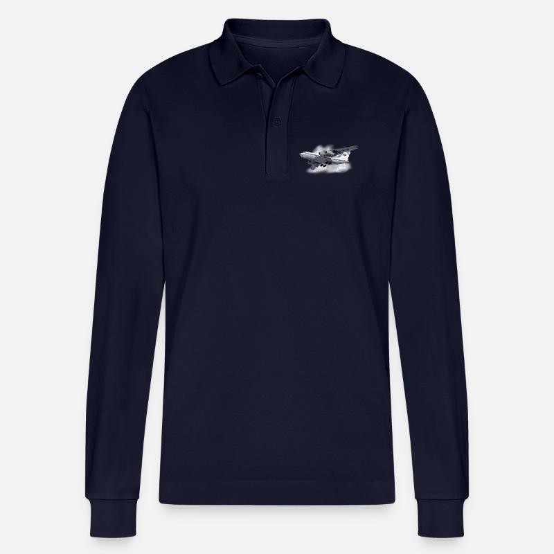 IL-76 - Stanley/Stella Unisex Bio-Langarm-Poloshirt Prepster - Navy