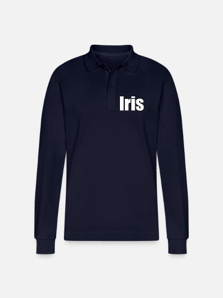 Iris - Stanley/Stella Organic Unisex Long-Sleeved Polo Shirt Prepster - navy