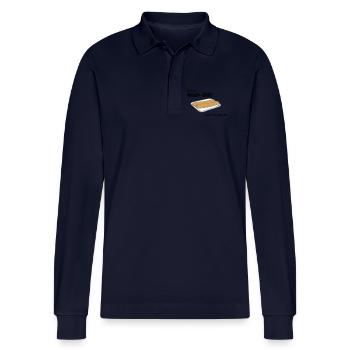 Noah Diaet - Stanley/Stella Organic Unisex Long-Sleeved Polo Shirt Prepster - navy - Front - Anna (173cm)